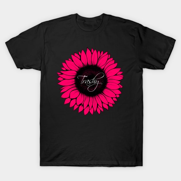 Trashy Sunflower T-Shirt by Author Gemma James